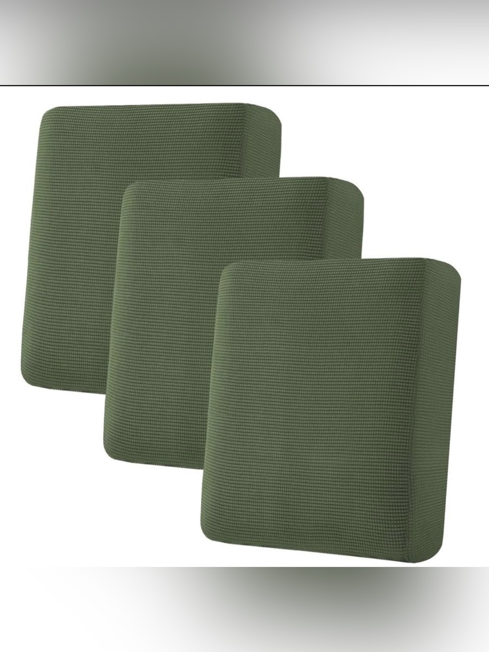 HVERSAILTEX Super Stretch Individual Seat Cushion Covers Sofa 3 pack